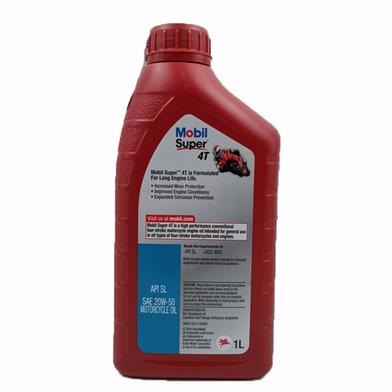 Mobil Super 4T 20W-50 Mineral Engine Oil for Motorbike – Litre