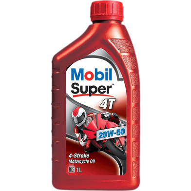 Mobil Super 4T 20W-50 Mineral Engine Oil for Motorbike – 1 Litre image