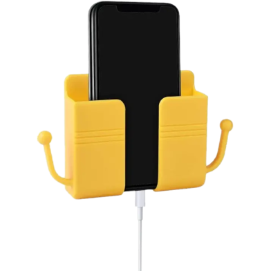 Mobile Phone Charging Hanging Holder Multifunction Wall Mounted Plug Bracket Remote Control Mounted Storage Box image