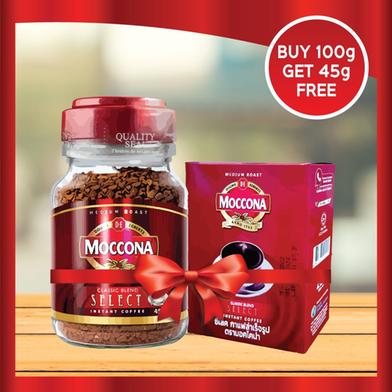 Moccona Select Instant Coffee - 100 gm (With Get Coffee 45 gm Free) image
