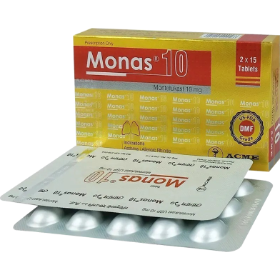 Monas 10 mg (1 Strip) - 15 Tablets image