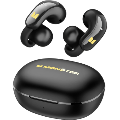 Monster AC221 Open Ear Bluetooth 6.0 Black Wireless Headphone image