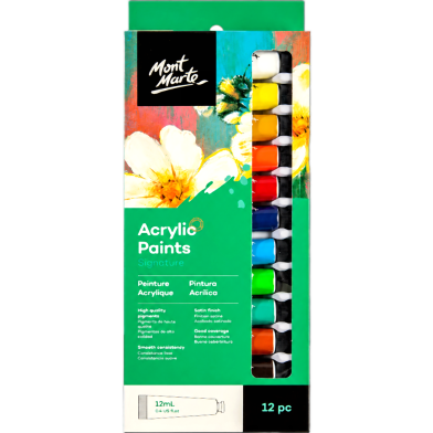 Mont Marte Acrylic Paints 12pce x 12ml image