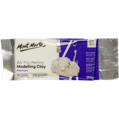 Mont Marte Air Hardening Modelling Clay - White 250 gm image