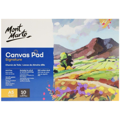 Mont Marte Canvas Pad A5 280gsm 10 Sheets CAXX0025 image