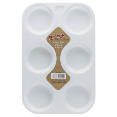 Mont Marte Deep Well Plastic Palette 6 hole image