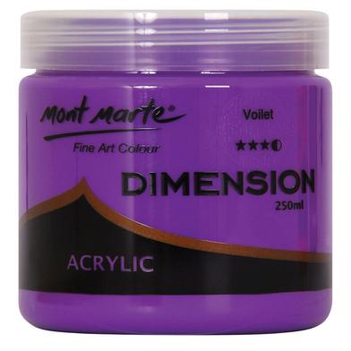 Mont Marte Dimension Acrylic Paint 250ml Pot - Violet image