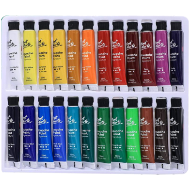 Mont Marte Gouache Color Paints Set 24 Pcs 12ml image