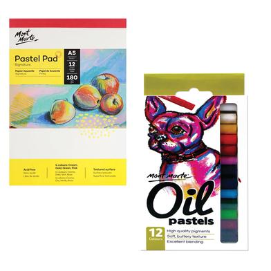 Mont Marte Oil Pastels-12 Colours image