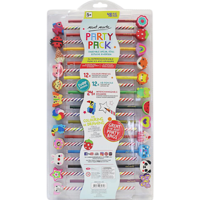 Mont Marte Pencil and Eraser Set- 48 Pcs image