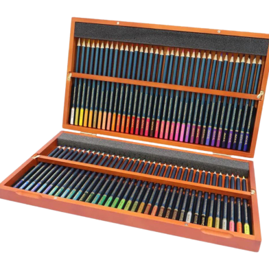 Mont Marte Premium Colour Pencils Set Wooden Box Case Artist Art Craft Gift 72pc image