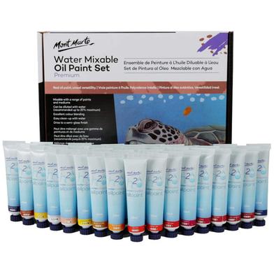 Mont Marte Premium H2O Water Mixable Oil Paint Set 36 Pcs image