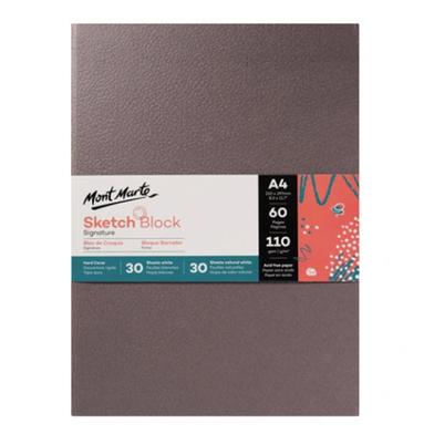 Mont Marte Signature Sketch Block Hard Cover- A4 60 Sheets image