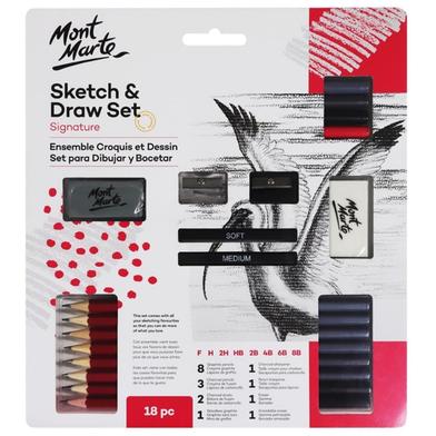 Mont Marte Sketch and Draw Set - 18 Pcs image