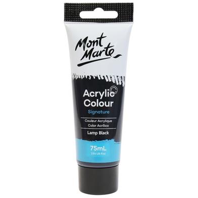 Mont Marte Studio Acrylic Paint 75ml - Lamp Black image