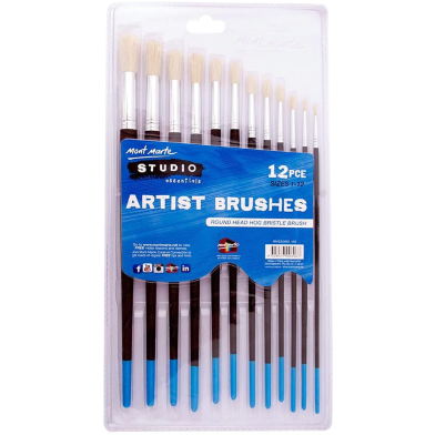 Mont Marte Studio Series Paint Brush Set - Round Sizes 1-12 image