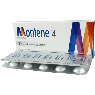 Montene 4 mg - 10's Strip Chewable Tablet image