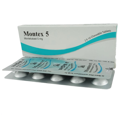 Montex 5 mg Chewable 10's Strip Tablet image