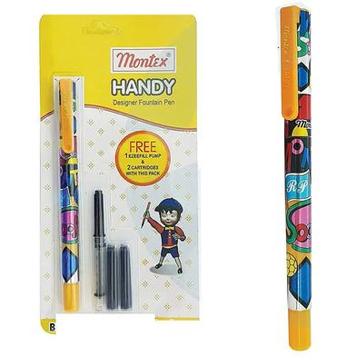 Montex Handy Designer Fountain Ball Pen Black Ink image