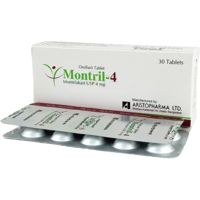 Montril 4 mg Chewable 10's Strip Tablet image
