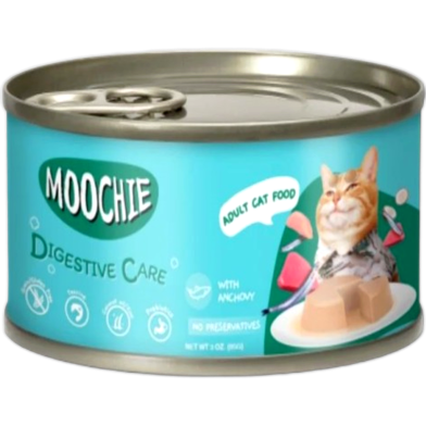 Moochie Adult Cat Can Food - Digestive Care With Anchovy 85gm image