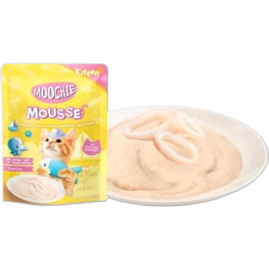 Moochie Kitten Mousse With Tuna Topping Calamari 70gm image