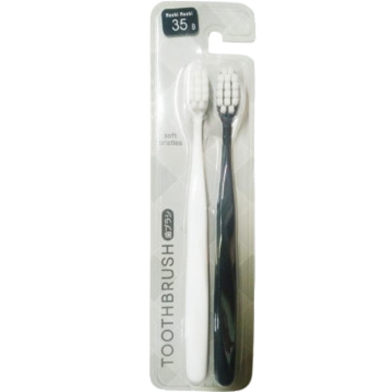 Moshi Moshi Soft Bristle Black and White Toothbrush 2Pcs image