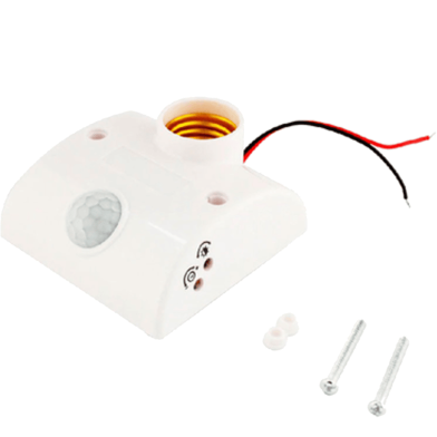 Motion Sensor Holder PIR Infrared Sensor Switch Automatic for E27 Light Bulb Human Body Induction LED Light Lamp Holder image