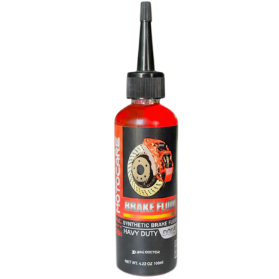 Motocare Synthetic Brake Fluid Dot 4 Heavy Duty For Motorcycle And Car Hydraulic Brake And Clutch System 100ml image