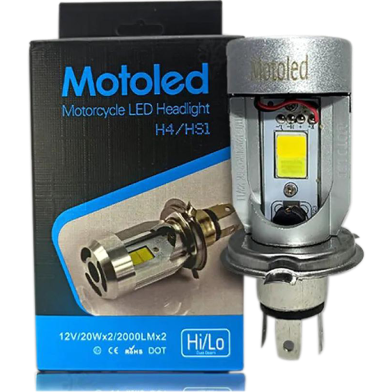 Motoled H4 LED Headlight Bulb H/L High Low Dual Beam 20W image