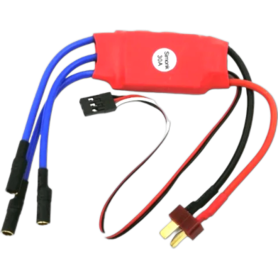 Motor Speed Controller Esc 30a Red For Brushless Motor image