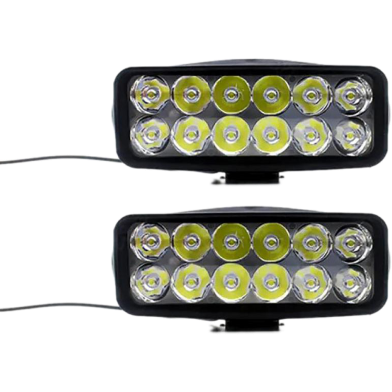 Motorcycle 12V 12watt LED Flash Fog Lights Spot Light 1 Pair image