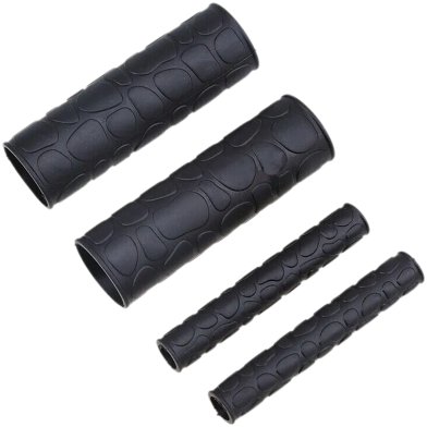 Motorcycle 4 Pcs Set Of Anti-Skid Handlebar Grip Brake Clutches Lever Cover Protector Soft Comfortable To Grip image