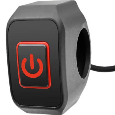 Motorcycle Handlebar Switch With LED Light Momentary Button For Electric Start Waterproof Control Switch Button 7/8 Inch 22mm Any Colour image