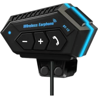 Motorcycle Helmet Communicator Intercom Headset Music Interphone Bluetooth 5.0 Waterproof, Hands-Free, Long Battery Life (Not Device to Device) image