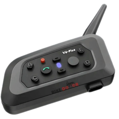 Motorcycle Intercom Bluetooth Helmet Headset V6 Plus with 800M-1200M Intercom HD Mic Waterproof Noise Reduction 1 Set image