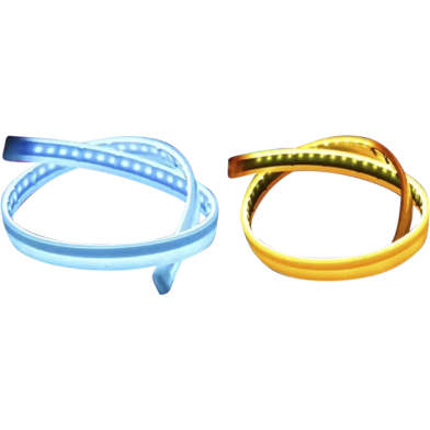 Motorcycle Led Drl Daytime Running Lights Strip 45cm Waterproof Flowing Turn Signal image