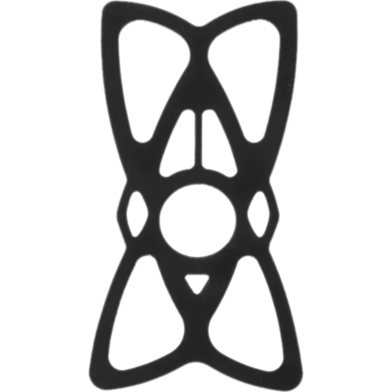 Motorcycle Mobile Holder Adjustable Non-Slip Soft Silicone Rubber Network Spider-Black 1Pcs image