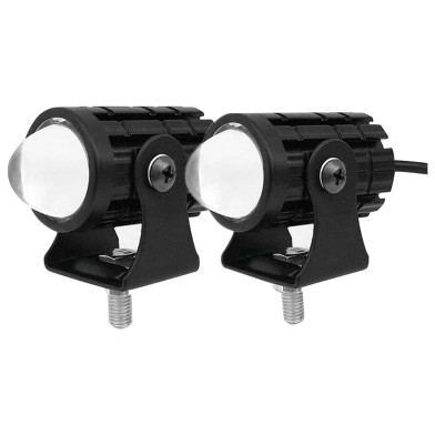 Motorcycle Or Car Mini Driving Fog Light Yellow and White 1 Pcs image