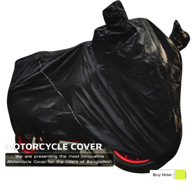 Motorcycle Premium Segment Full Waterproof Bike Dust Cover Black (Brand Motocyte) (BOGO - Buy 1 Get 1) image