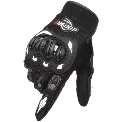 Motorcycle Racing Leather And Fabric Full Finger Gloves Bike Safety For Biker With Screen Touch Function image