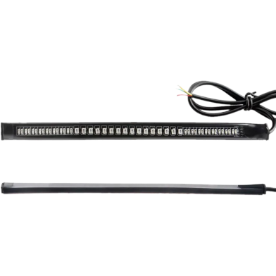 Motorcycle Tail Led Flashing Warning Lamp 48 Led Yellow And Red Flashing 12V DC 1 Pcs image