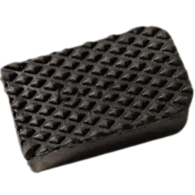 Motorcycle Universal Square Brake Paddle Grip Rubber Cover Black 1Pcs image