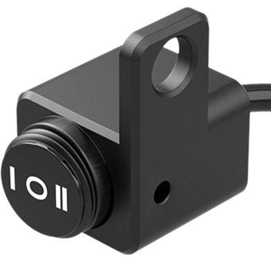 Motorcycle Waterproof Aluminium Alloy Switches 25mm Handlebar Headlight Switch And 3 Wires With Red LED Light image