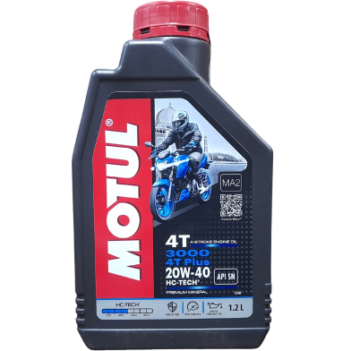 Motul 3000 4t plus Mineral 20w40 Motor-Cycle Engine Oil 1.2L image