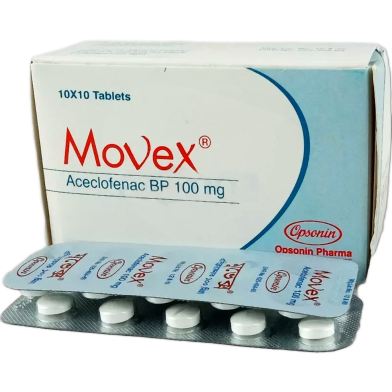 Movex 100 Mg Tablet 10's Strip image
