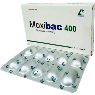 Moxibac 400 mg Tablet 10's Strip image