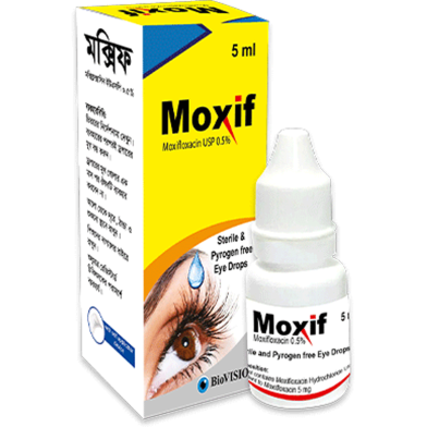 Moxif 0.5 Percent Ophthalmic Solution 5 ml Drop image