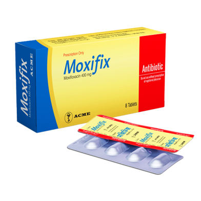 Moxifix 400 mg Tablet 4's Strip image