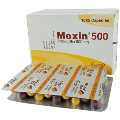 Moxin 500mg Capsule 10's Strip image